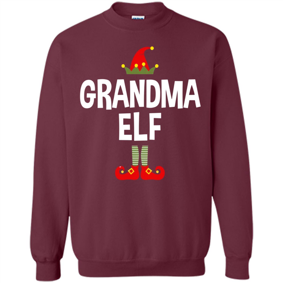 Grandma Elf Shirt -Family Matching Christmas Pajamas - Sweatshirt