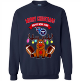 Tennessee Titans NFL Reindeer Funny Merry Christmas And Happy New Year