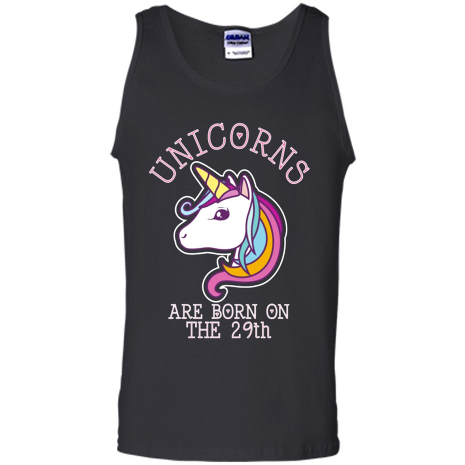 Unicorns Birthday T-shirt Born On The 29th Unicorn Magical