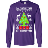 Oh Chemistree, Oh Chemistree Christmas Ugly Sweater - Long Sleeve T-Shirt