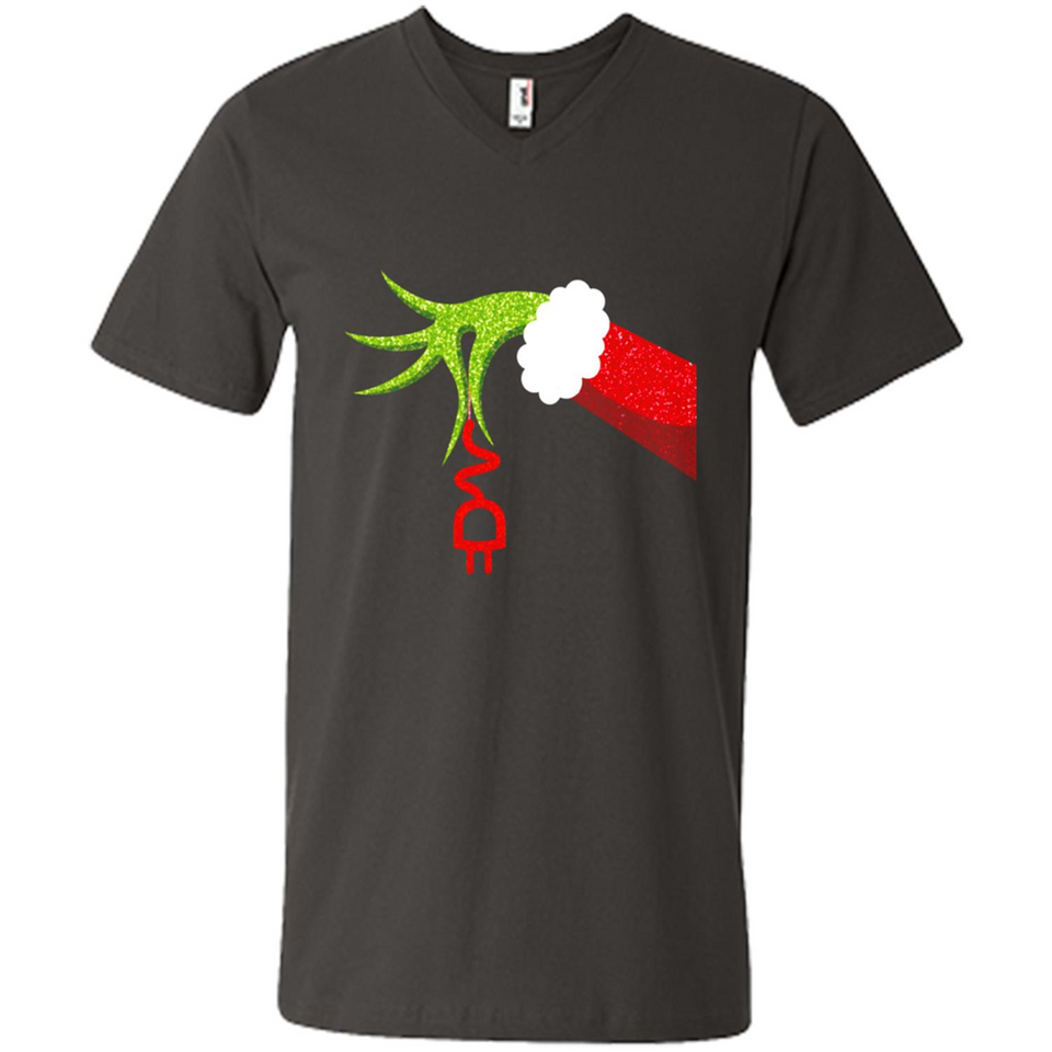 Funny Grinch Hand Holding Electrician Ornament Christmas PING PONG