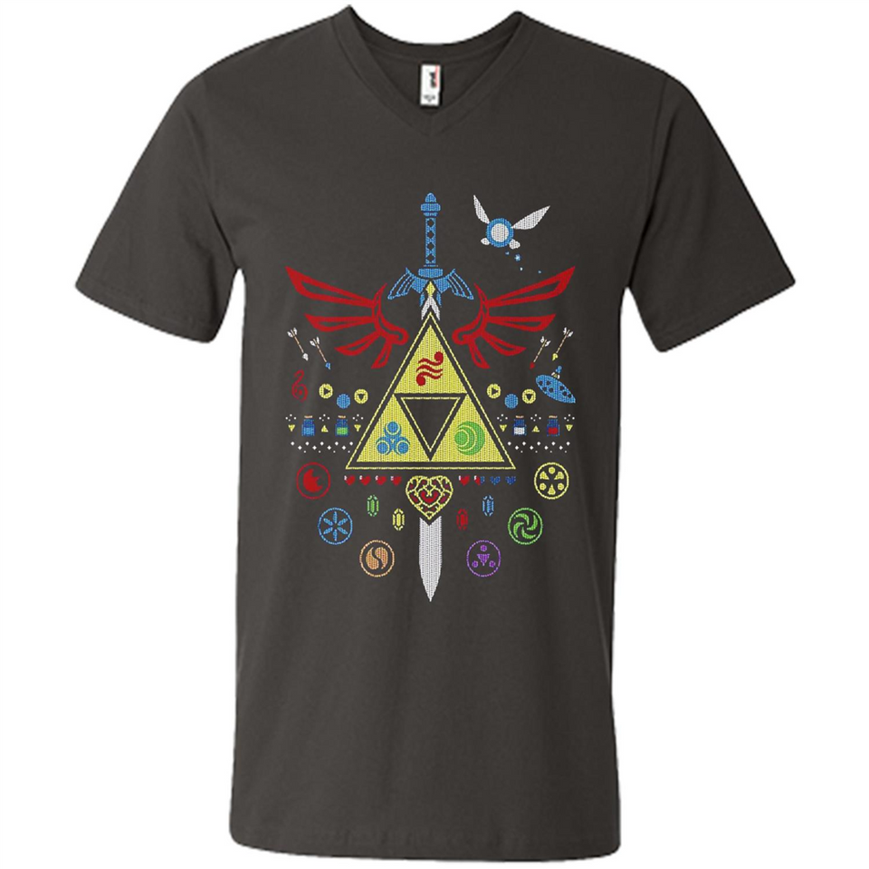 Song of Christmas Time the Legend of Zelda Ugly Sweater Perfect Christmas - Men's V-Neck