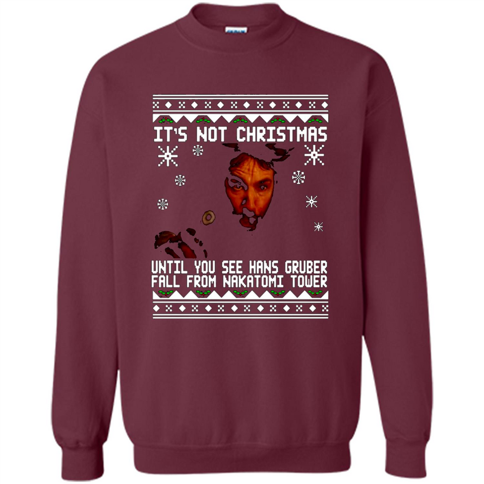It's Not Christmas Until You See Hans Gruber Fall Ugly Christmas PINGPONG