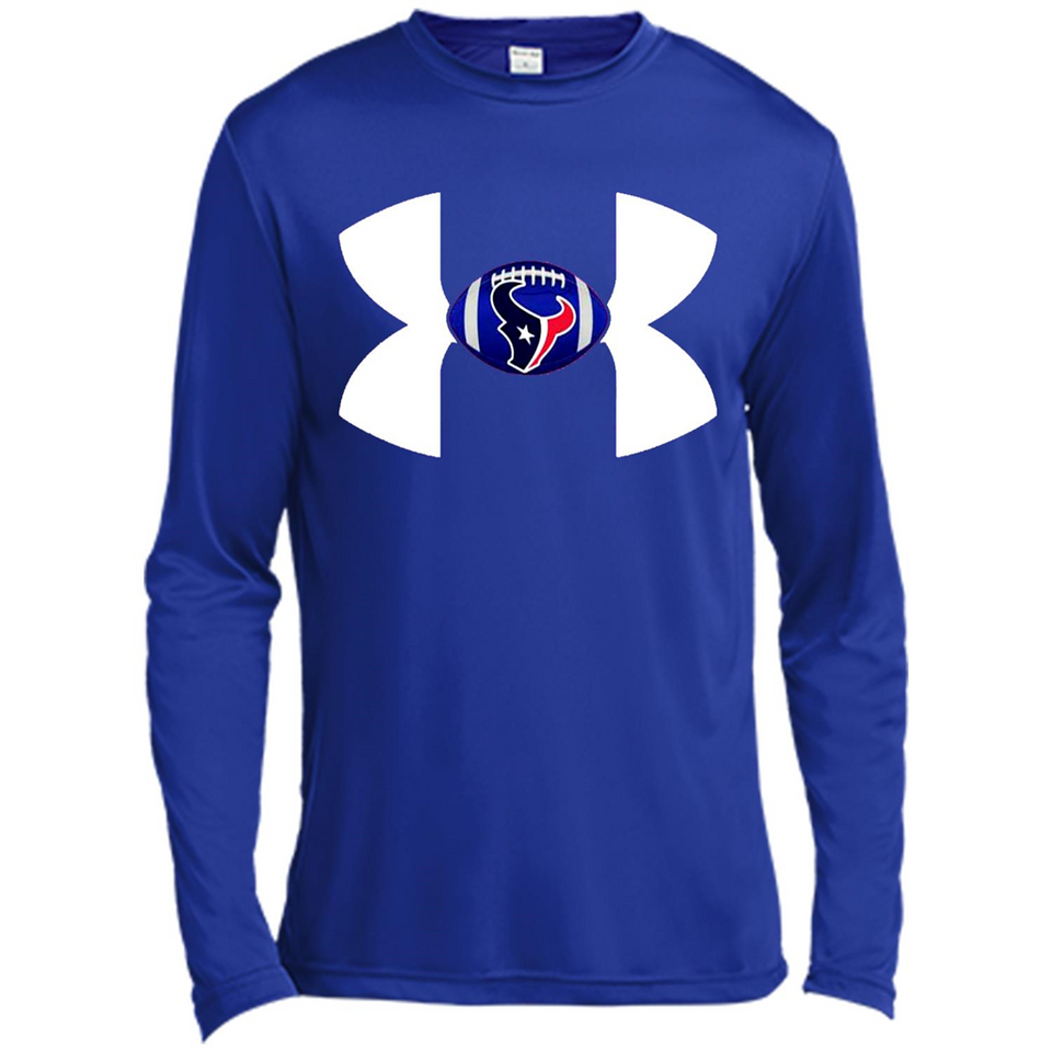 Houston Texans Under Armour Logo - Canvas Long Sleeve T-Shirt