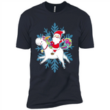 Unicorn And Santa Christmas 1 - Premium Short Sleeve T-Shirt