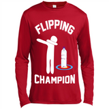 Water Bottle Flipping Tshirt Dabbing Flipping Champion - Canvas Long Sleeve T-Shirt