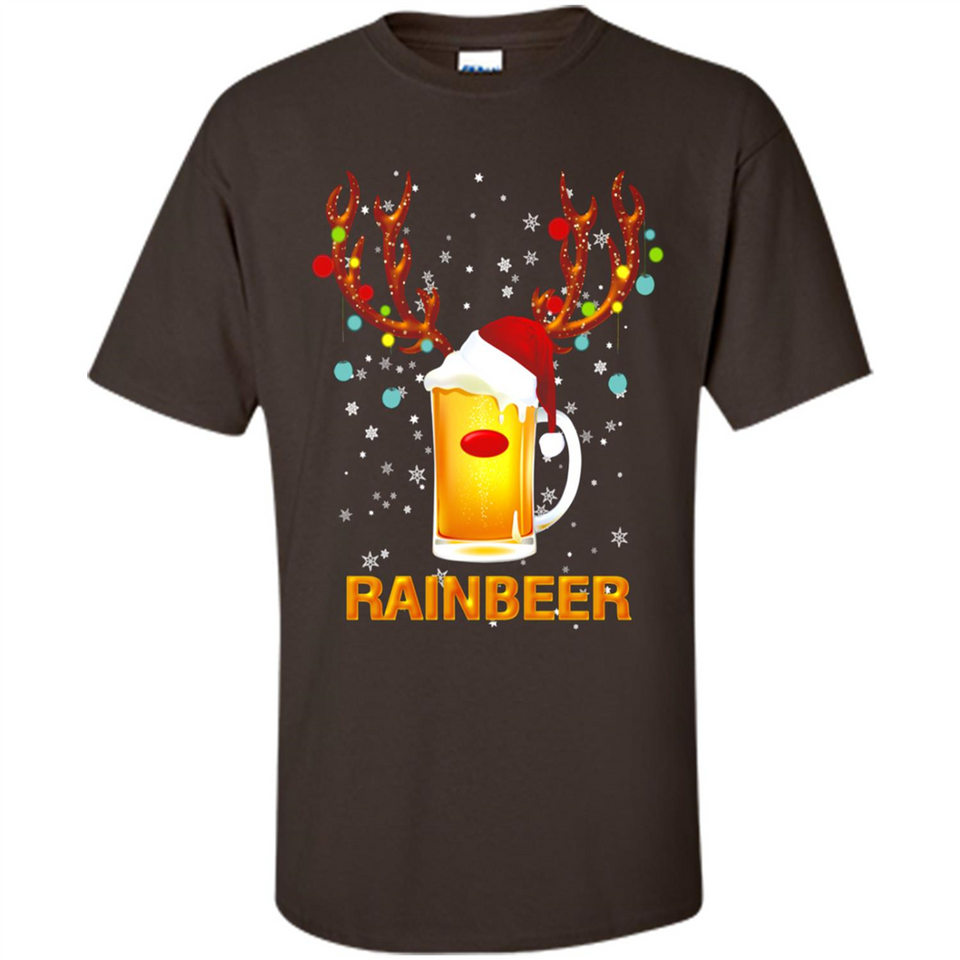 Rainbeer Funny Reindeer Beer Lover