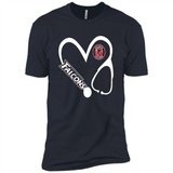 Stethoscope Heart Love Atlanta Falcons For Football Lovers