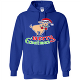 Christmas Merry Goatmas Goat Shirt Santa Hat - Hoodie