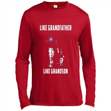 Chicago Cubs GrandFather Like GrandSon - Canvas Long Sleeve T-Shirt