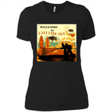 Paradise California Camp Fire Youth T-Shirt PINGPONG - Ladies' Boyfriend T-Shirt