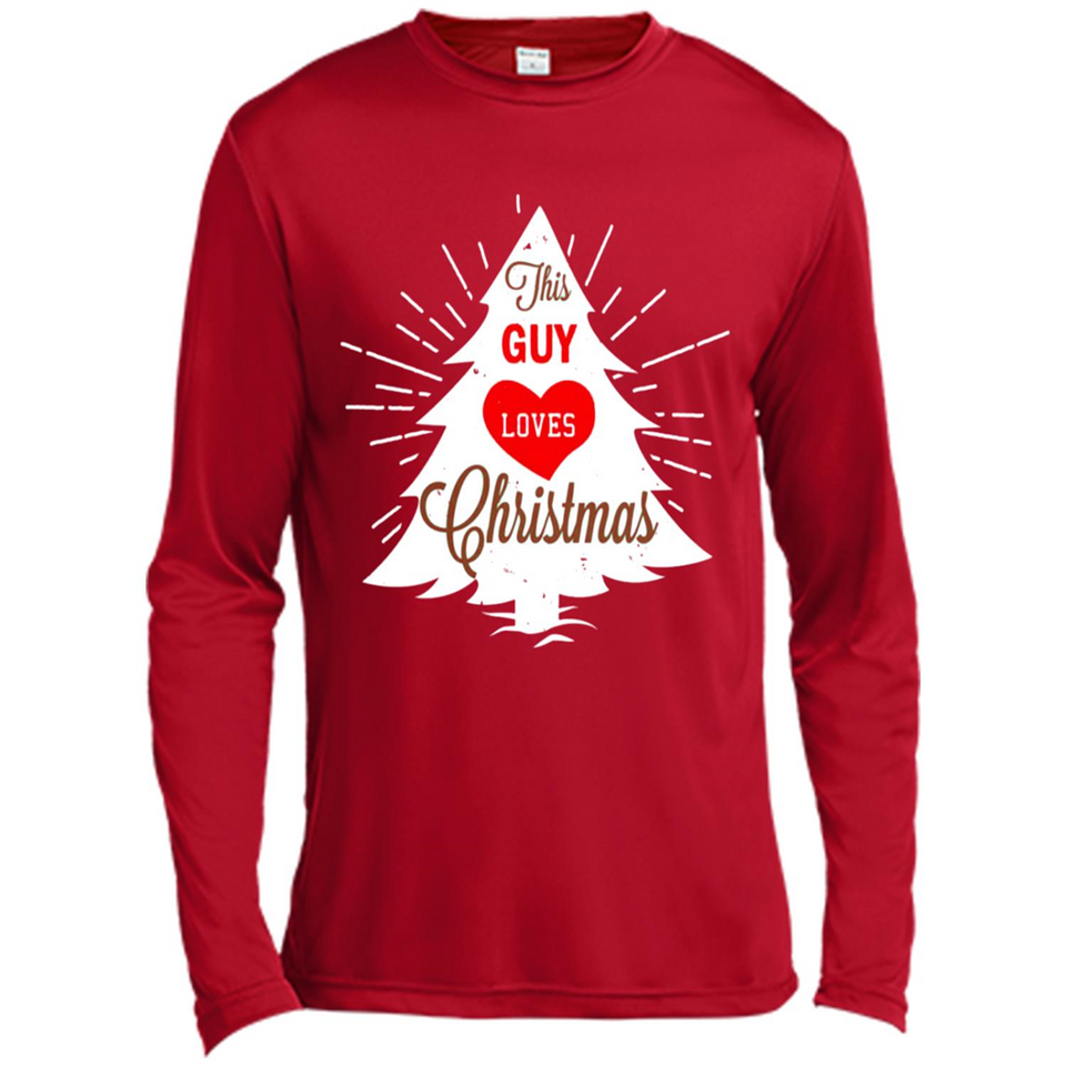 This Guy Loves Christmas Shirt - Canvas Long Sleeve T-Shirt