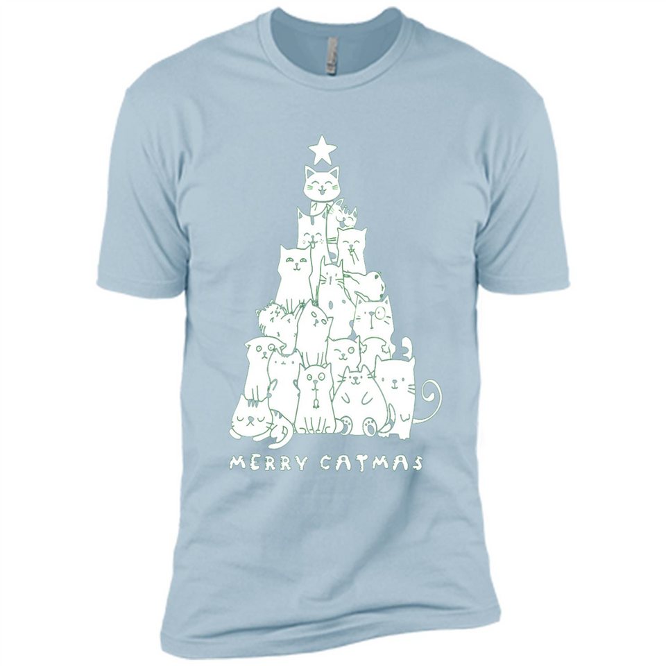 Merry Catmas - Merry Christmas Cat Lover Mug PINGPONG - Premium Short Sleeve T-Shirt