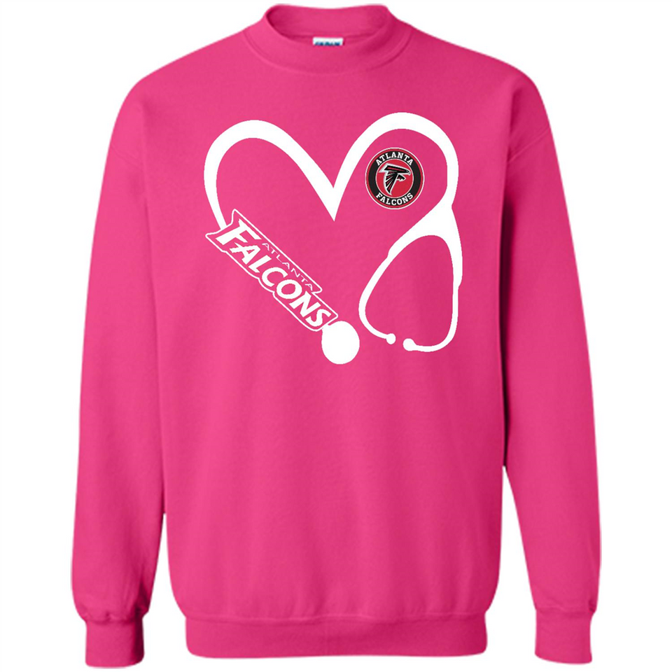 Stethoscope Heart Love Atlanta Falcons For Football Lovers