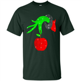 Christmas The Grinch Hand Holding Apple Ornament sweater - Shirt