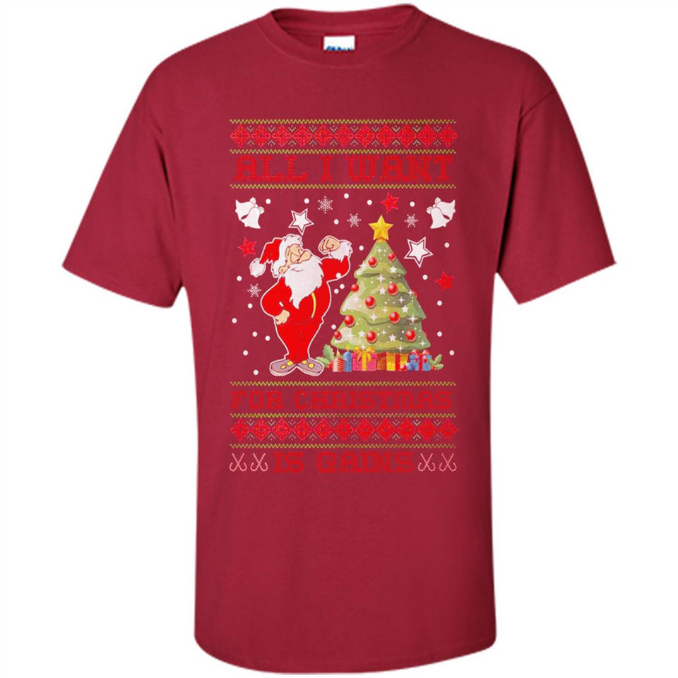 All I Want For Christmas Is Gains Christmas Tree Santa Claus