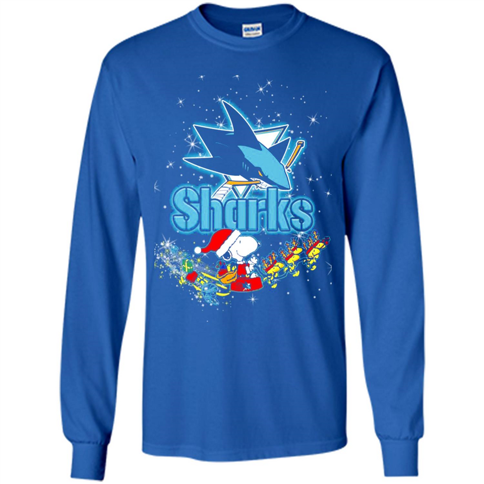 Snoopy Christmas San Jose Sharks - Long Sleeve T-Shirt