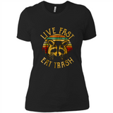 Live fast eat trash bear vintage camping PINGPONG