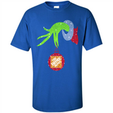 Grinch hand holding Logo HomeDepot Glitter Christmas - Shirt