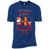 Never Underestimate An April Woman Watches Hallmark Movies Sweatshirt - Premium Short Sleeve T-Shirt