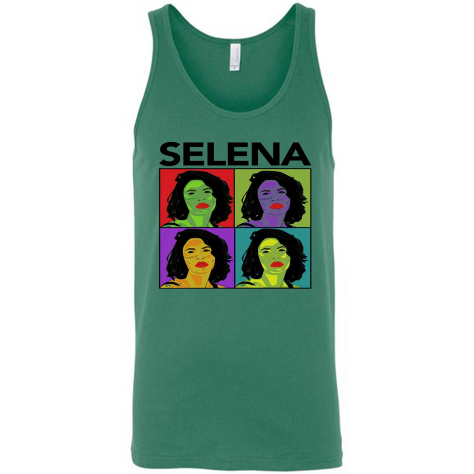 Selena Quintanilla Pop Art - Canvas Unisex Tank