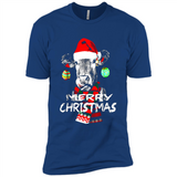 Fabulous Mooey christmas Heifers Cow Christmas lights - Premium Short Sleeve T-Shirt