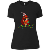 Christmas Lights Sloth Long Sleeve Santa Sloth - Ladies' Boyfriend T-Shirt