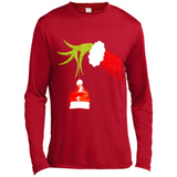 Funny Grinch Hand Holding Santa Hat Ornament Christmas PING PONG