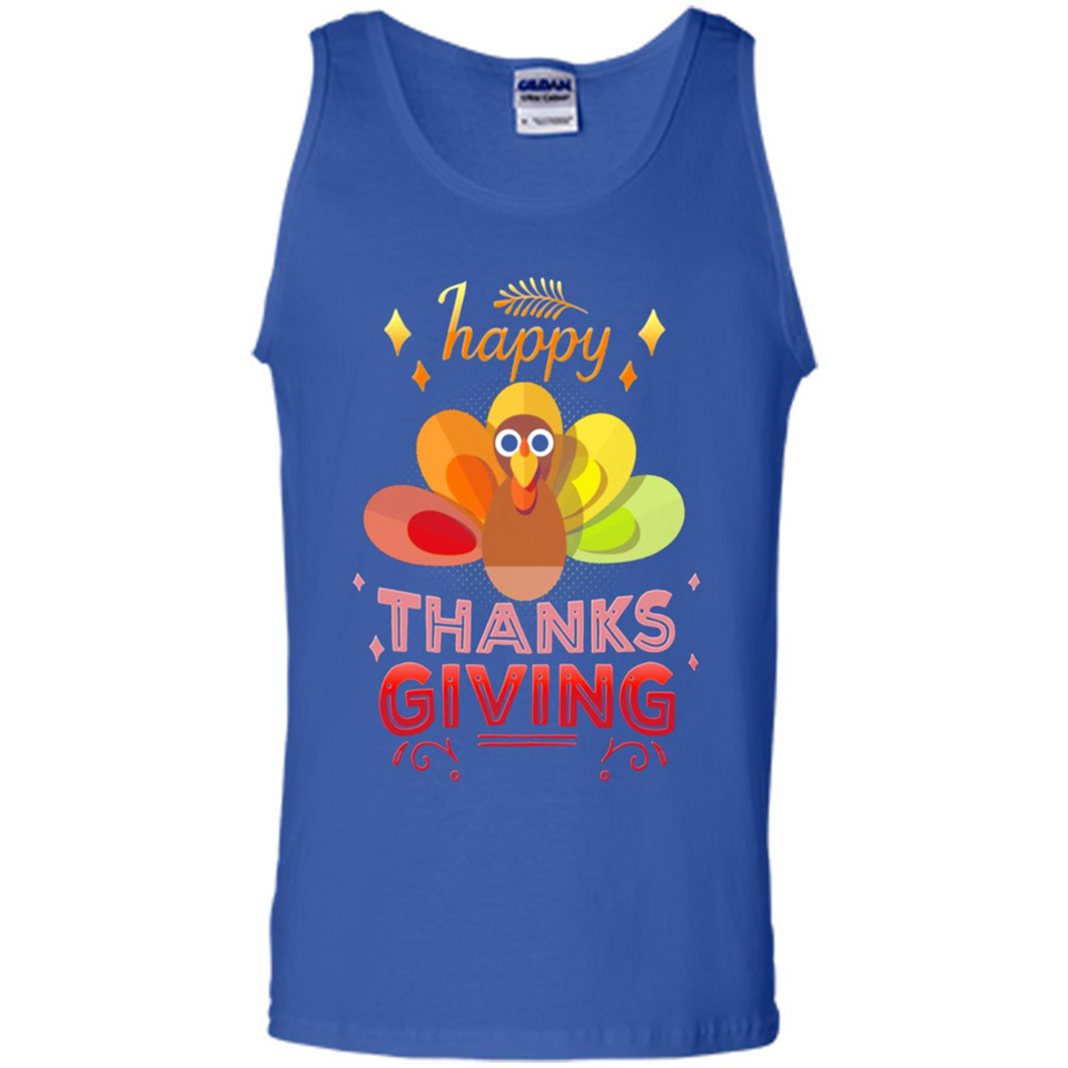 Happy Thanksgiving Turkey Day Colorful Cute