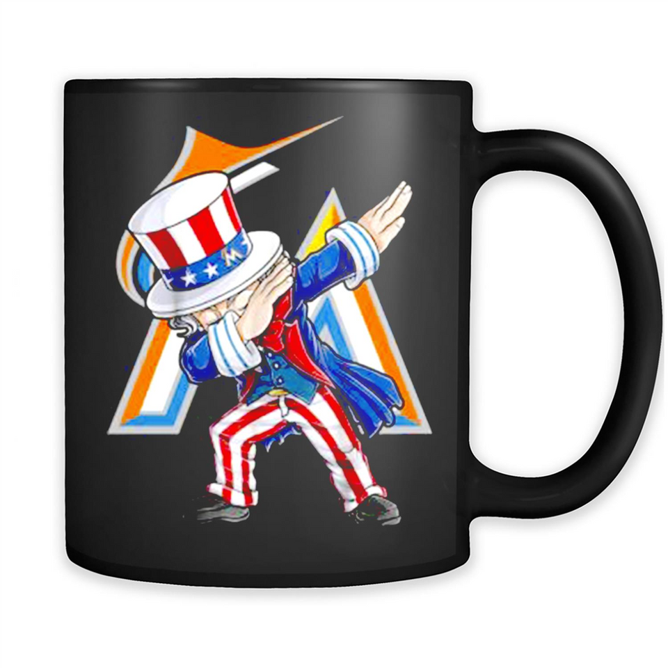 MLB MIAMI MARLINS UNCLE SAM DABBING INDEPENDENCE DAY