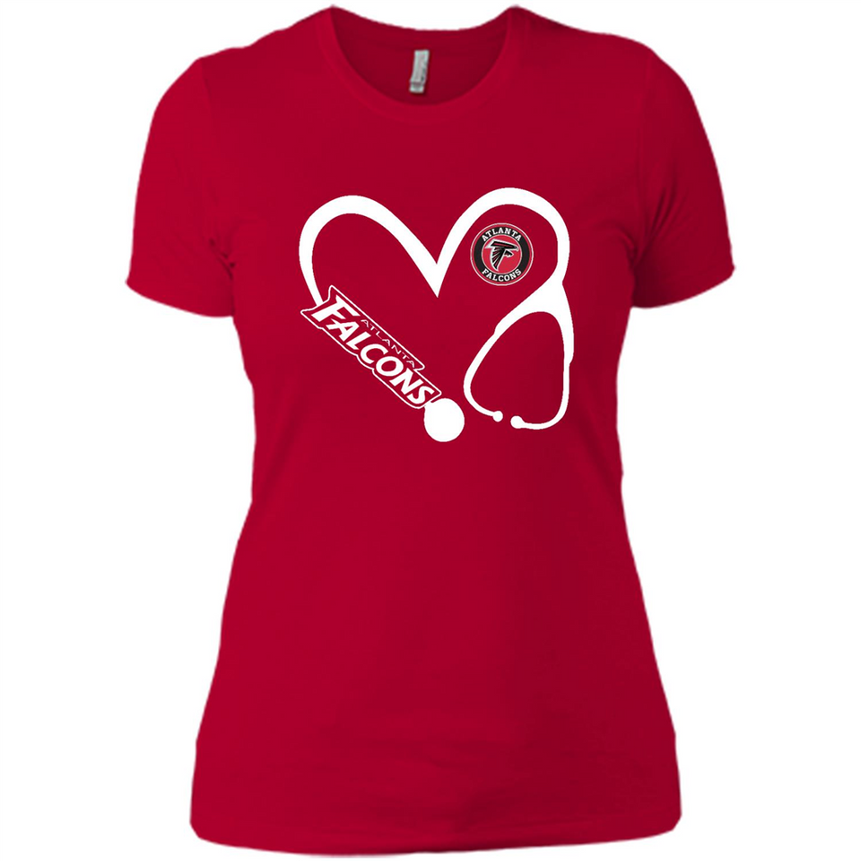 Stethoscope Heart Love Atlanta Falcons For Football Lovers