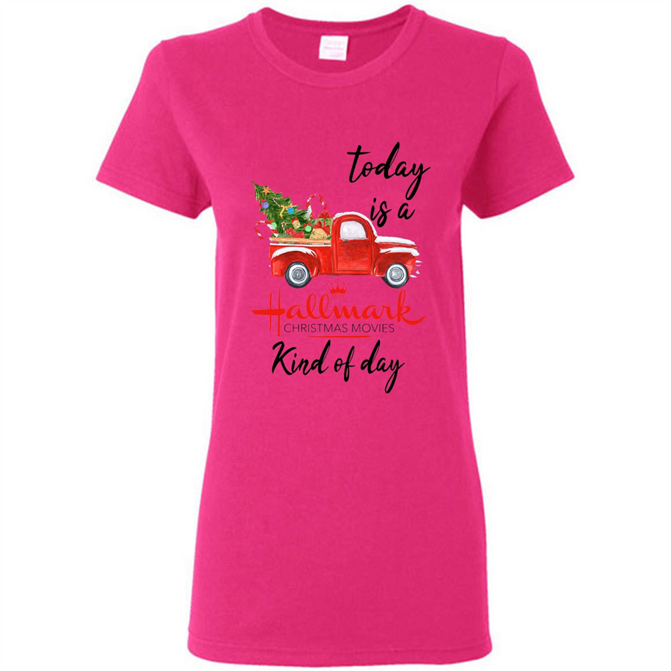 Today is A Hallmark Christmas Movies Kind of Day Sweatshirt - Ladies Short-Sleeve