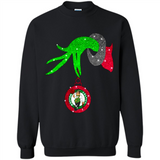 GRINCH HAND HOLDING BOSTON CELTICS NBA GLITTER CHRISTMAS PINGPONG