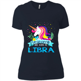 Unicorns are born in Libra Birthday Rainbow Gift Ladies Custom