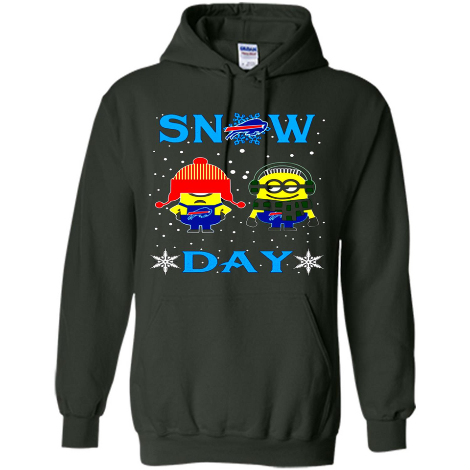 Snow Day Shirt For Buffalo Bills Vs Minion Fans pingpong