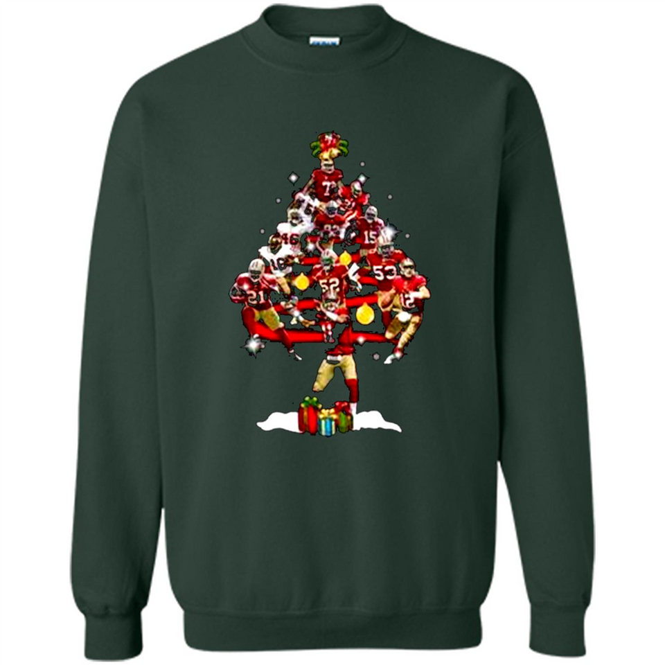 San Francisco 49ers Players Christmas Tree PINGPONG