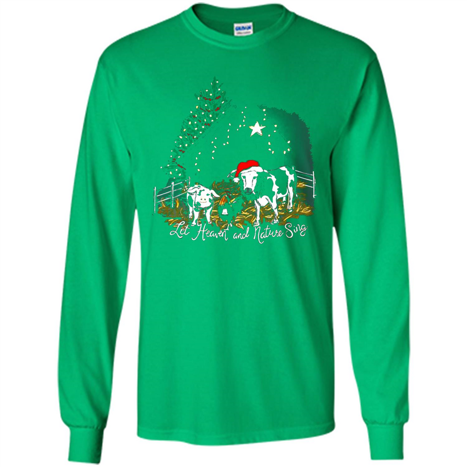 Let Heaven And Nature Sing Christmas Sweater PINGPONG - Long Sleeve T-Shirt