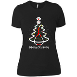 Christmas tree Nurse merry Christmas - Ladies' Boyfriend T-Shirt
