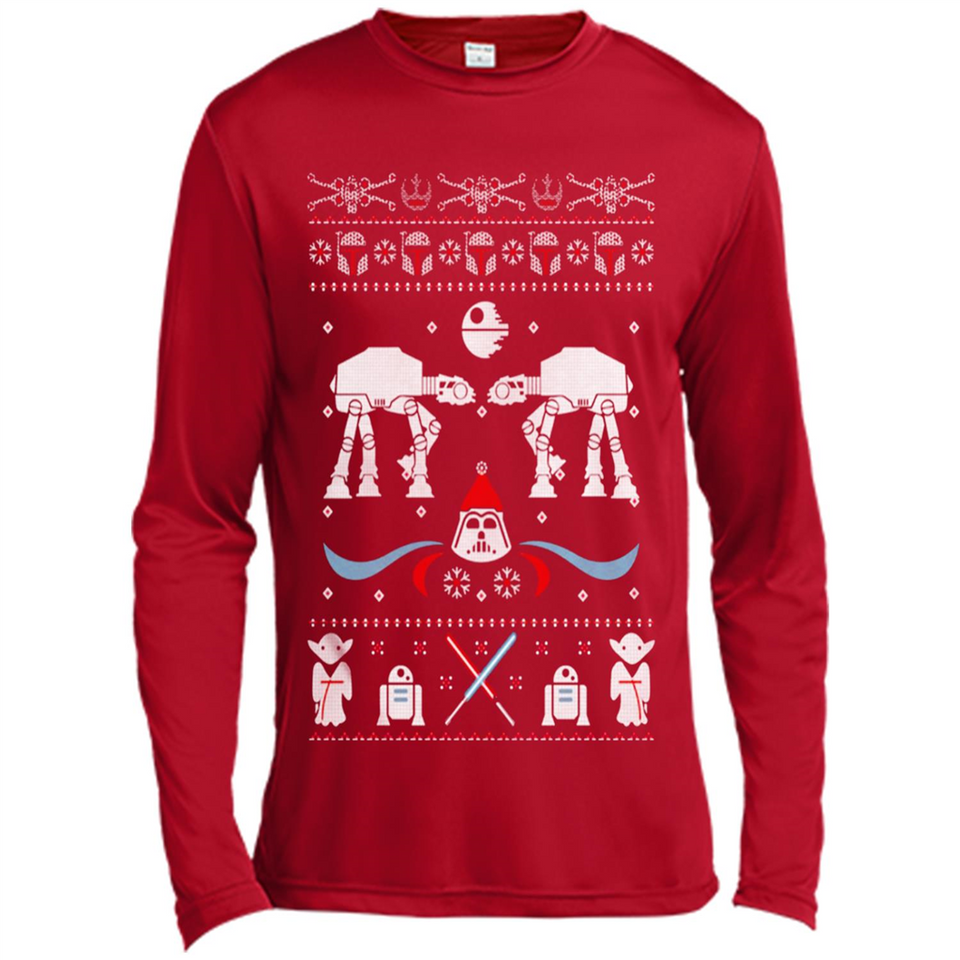 Star Wars Icons Funny Ugly Christmas - Canvas Long Sleeve T-Shirt