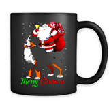 Merry Christmas Santa Claus With Big Dog sweater PINGPONG