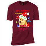 Christmas Doge Meme Shirts Funny Santa Shiba Inu Dog - Premium Short Sleeve T-Shirt