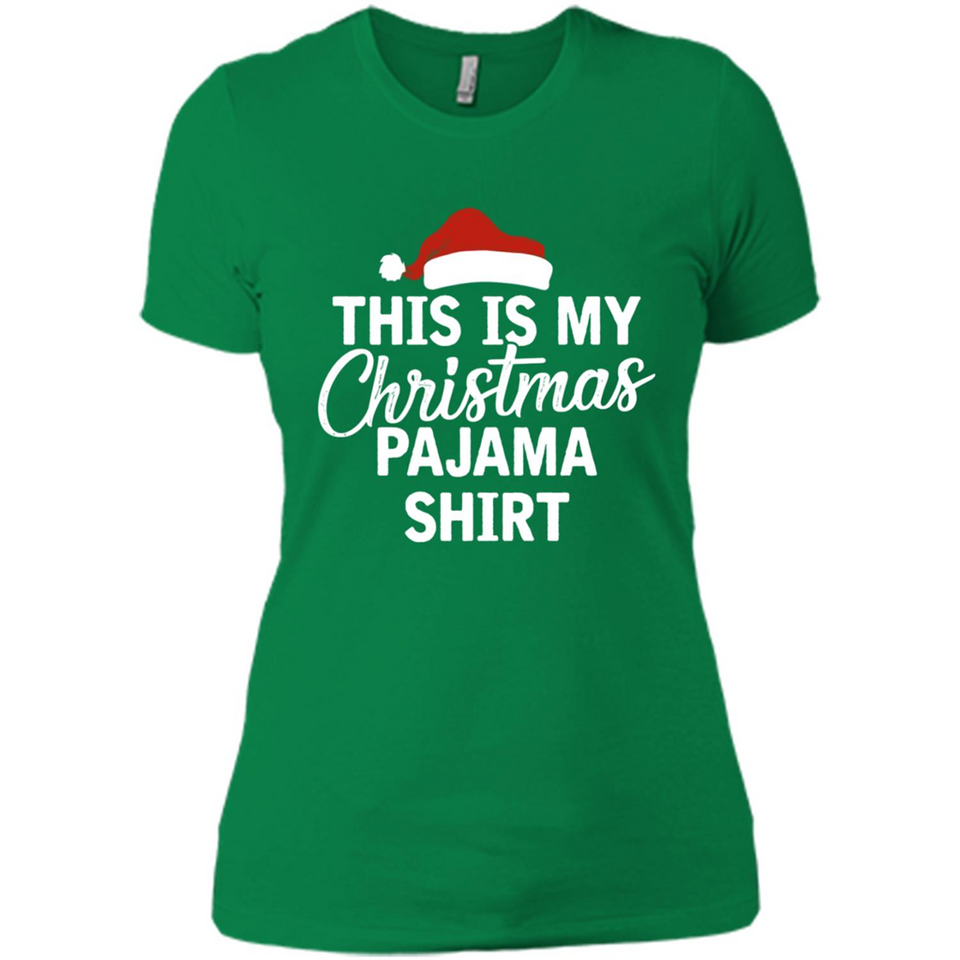 This Is My Christmas Pajama Family Matching - Ladies' Boyfriend T-Shirt