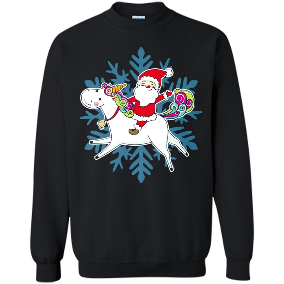 Unicorn And Santa Christmas 1 - Sweatshirt