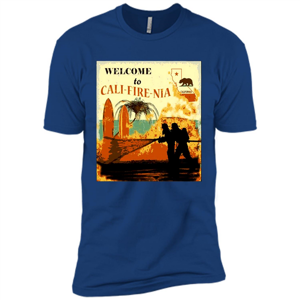 Paradise California Camp Fire Youth T-Shirt PINGPONG - Premium Short Sleeve T-Shirt