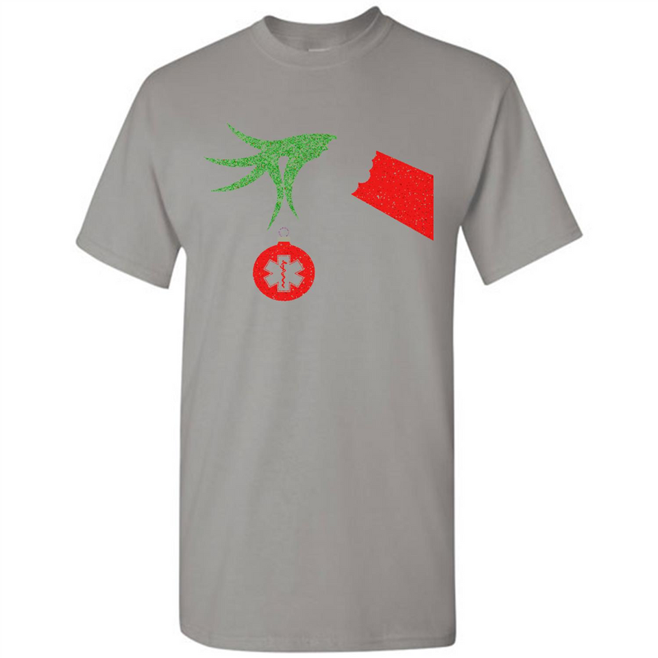 Funny Grinch Hand holding Doctor ornament Christmas Sporty T-Shirt - Shirt