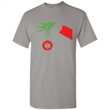 Funny Grinch Hand holding Doctor ornament Christmas Sporty T-Shirt - Shirt