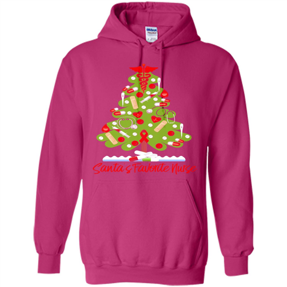 Santa's Favorite Nurse Christmas Tee