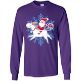 Unicorn And Santa Christmas 1 - Long Sleeve T-Shirt