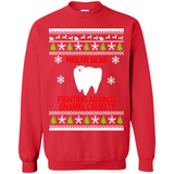 Molar bear fighting against enamel cruelty Christmas - Sweatshirt