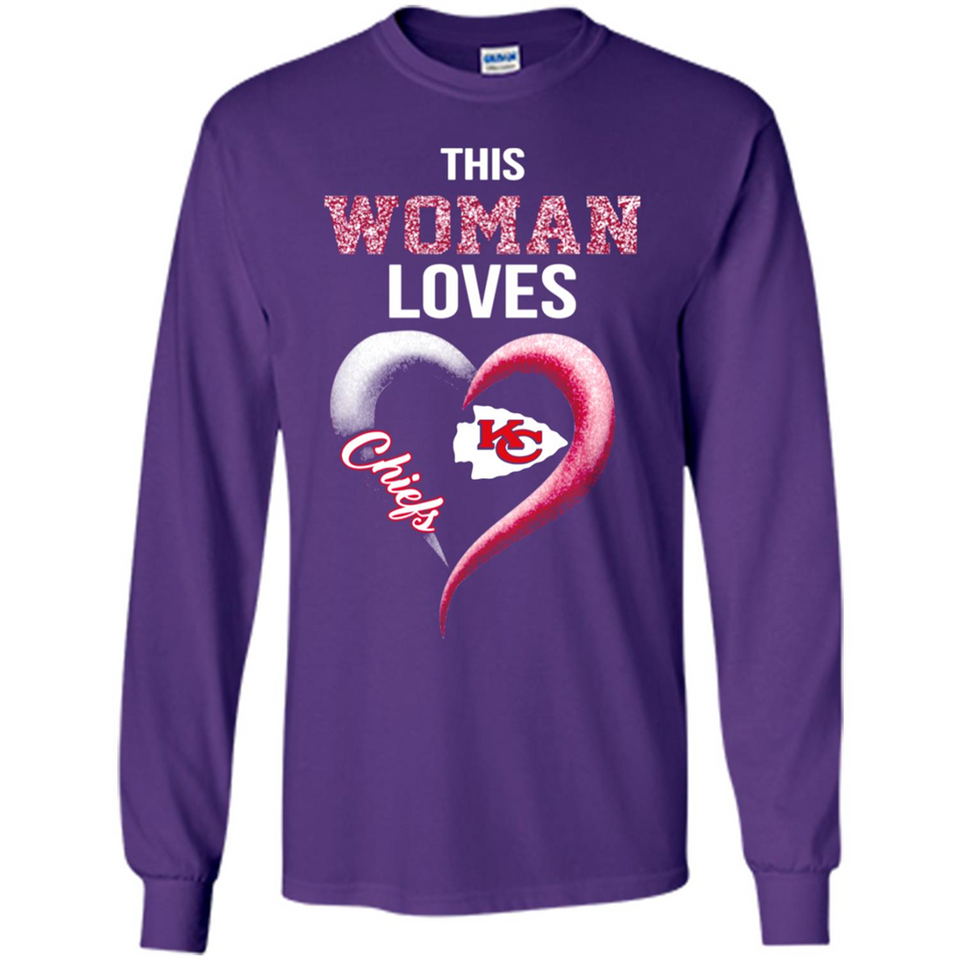 This Woman love Chiefs NFL football team - Long Sleeve T-Shirt